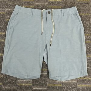 Faherty All Day Shorts Mens 35 Blue Hybrid Performance Chino Outdoor Casual